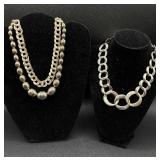 Silver Tone Assortment of Necklaces, Bracelets, Earrings and Pendants