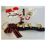 Vintage Assortment of Christmas Décor and Holiday Glasses