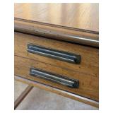 Drexel Furniture Pair of End Tables and Round Coffee Table