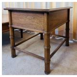 Drexel Furniture Pair of End Tables and Round Coffee Table