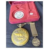 Vintage Westclox Mechanical "Hunter" Pocket Watch in Original Box