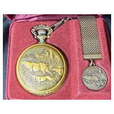 Vintage Westclox Mechanical "Hunter" Pocket Watch in Original Box