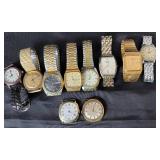 Collection of Mens Wristwatches - Timex, Armitron, Geneva, Seiko, Lucerne, Bennett and Swiss Army