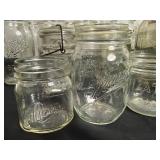 Large Grouping of Vintage Canning Jars from Mason, Ball, Drey, Atlas and Knox
