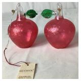 Large Assortment of Vintage Christmas Ornaments with Set of Shiny Brite in Orginal Box