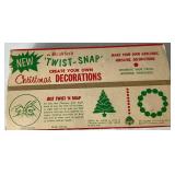 Large Assortment of Vintage Christmas Ornaments with Set of Shiny Brite in Orginal Box