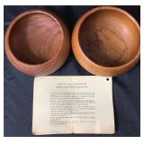 Set of 8 Vintage Good-Wood 6" Teak Bowls from Thailand & Monkeypod Tray Philippines