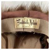 Vintage Fredrick Nelson Seattle Fur Pillbox Hat and 2 Collars