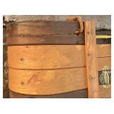 Vintage Wooden Tobaggan Sled- Adirondack