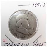 1951-S Franklin Half