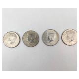 4) 1967 40% Kennedy Half Dollars