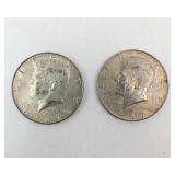 4) 1967 40% Kennedy Half Dollars