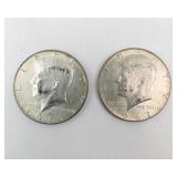 4) 1967 40% Kennedy Half Dollars