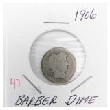 1906 Barber Dime