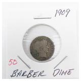 1909 Barber Dime
