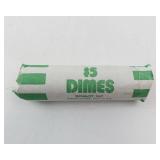 1 roll of 50 mixed date silver dimes,  Approx, 3.6 oz silver