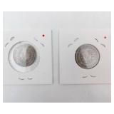 1883 Liberty V Nickel "No Cents" variety plus 1901 V nickel