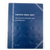 Whitman folder 1941 thru 1964 with 50 wheat back cents. Only missing 1949-s