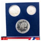 3 piece proof 40% silver 1976 Bicentennial set in original packaging