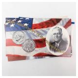 1996 11 coin Uncirculated set include the W mint mark 50th Anniversary Dime