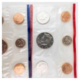 1996 11 coin Uncirculated set include the W mint mark 50th Anniversary Dime