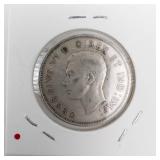 1940 Canadian Silver Half Dollar