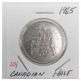 1965 Canadian Silver Half Dollar