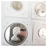 Commonwealth of the Bahama Islands 9 piece 1971 proof set.  2.8723 oz  total silver weight