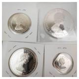 Commonwealth of the Bahama Islands 9 piece 1971 proof set.  2.8723 oz  total silver weight