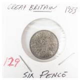 Great Britian silver: 1933 6 pence