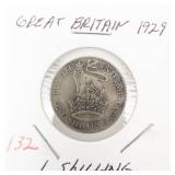 Great Britian silver: 1929 1 Shilling