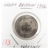 Great Britian silver: 1936 1 Shilling