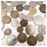 1 bag of misc. world coins mixed dates and country