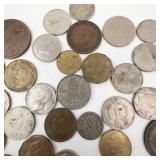 1 bag of misc. world coins mixed dates and country