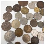 1 bag of misc. world coins mixed dates and country