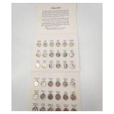 Limited Edition Presidential Mini-Coin set. 36 sterling silver presidential mini-coins