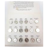 Limited Edition Presidential Mini-Coin set. 36 sterling silver presidential mini-coins