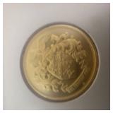 1972 gold plated sterling silver  Charter Member of the Franklin Mint Collectors Society