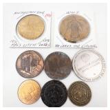 Northwestern Bank of Minneapolis 1956 , WWI Great War OF Civilization, plus misc. tokens