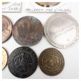 Northwestern Bank of Minneapolis 1956 , WWI Great War OF Civilization, plus misc. tokens