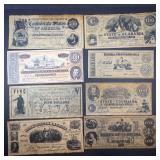 1 Envelope of replica Confederacy currency.