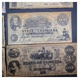 1 Envelope of replica Confederacy currency.