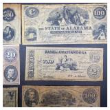 1 Envelope of replica Confederacy currency.