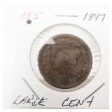 1847 US Large Cent