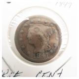 1847 US Large Cent