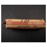 1 roll of mixed date Indian head cents  all readable dates fair to good condition