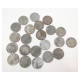 22 loose 1943 steel cents