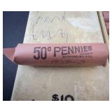 20 rolls (1000) of mixed date wheat cents 1920