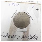 1 assortment of 6 different early nickels:  2) liberty,  3) buffalo plus 1939 Jefferson