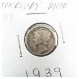 1937-D, 1939 Mercury dimes